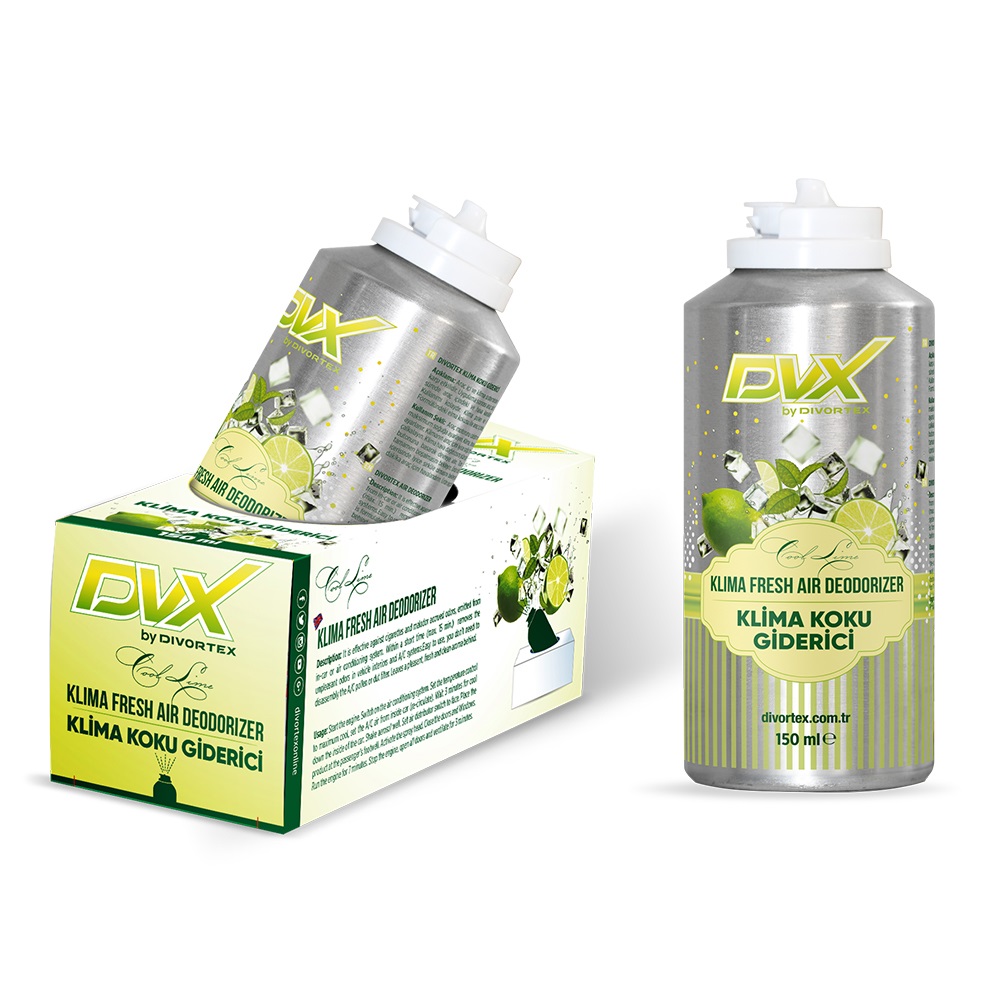 Divortex Klima Fresh  Anti Odor / Air Freshener - Cool Lime (150 Ml)